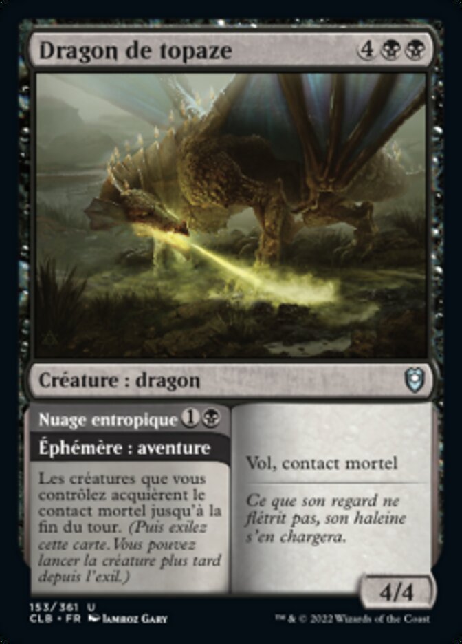 Dragon de topaze