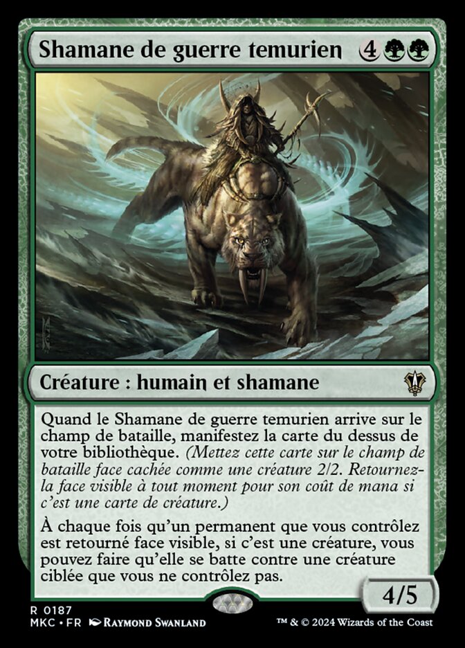 Shamane de guerre temurien