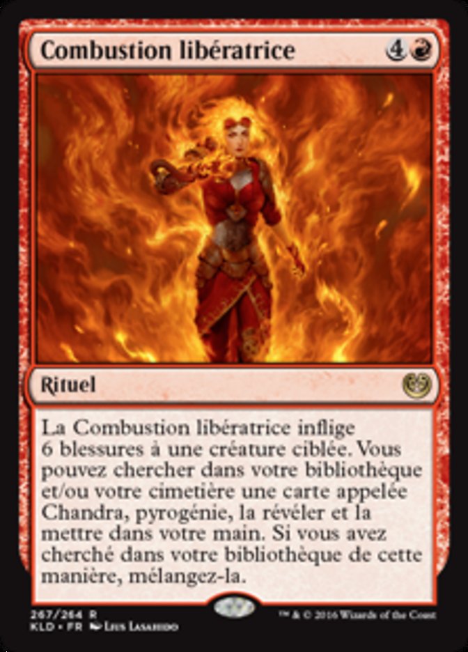 Combustion libératrice