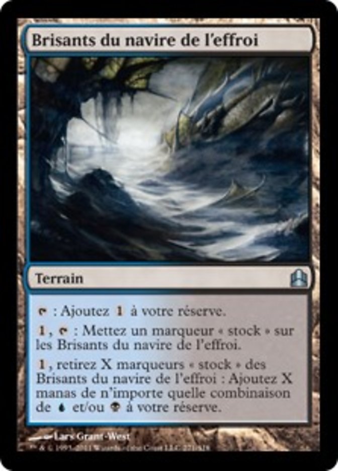 Brisants du navire de l'effroi