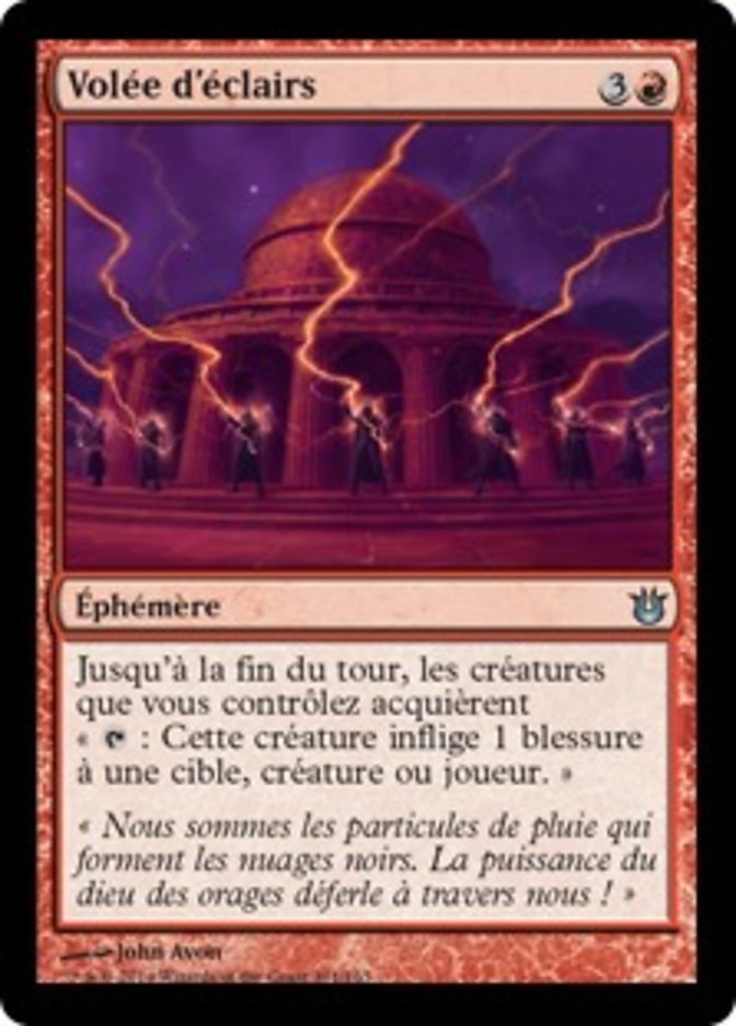 Volée d'éclairs