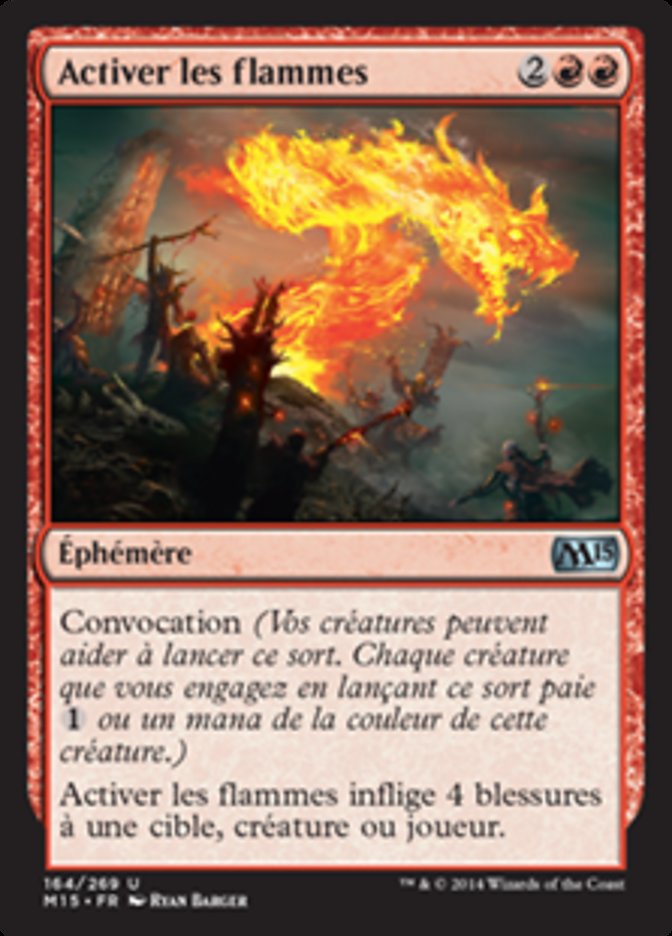 Activer les flammes