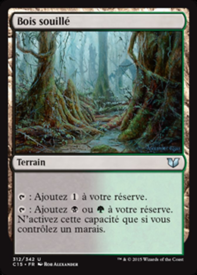 Bois souillé