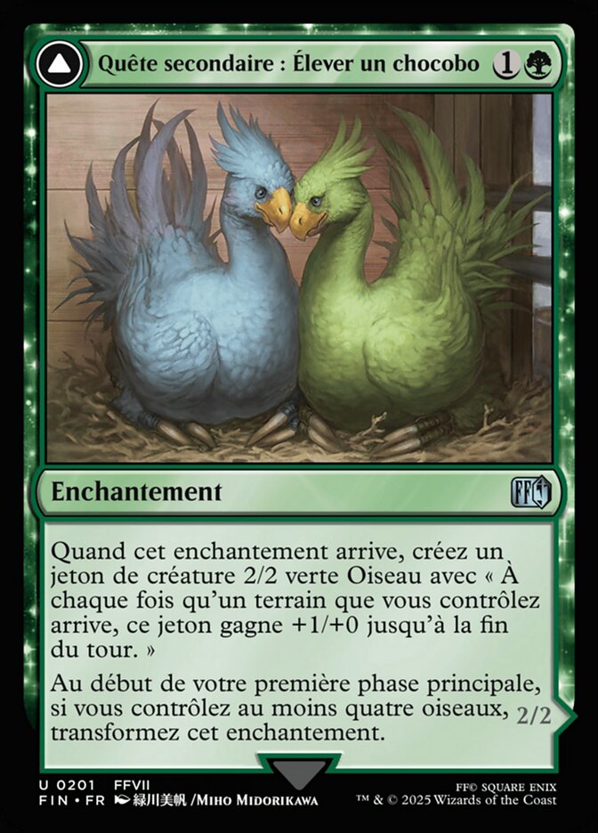 Quête annexe : élever un chocobo