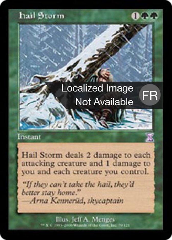 Orage de grêle