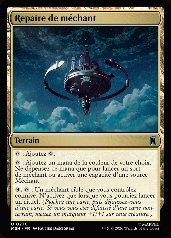 Repaire de méchant