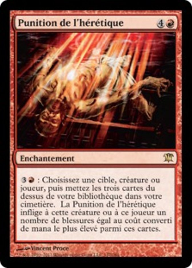Punition de l'hérétique
