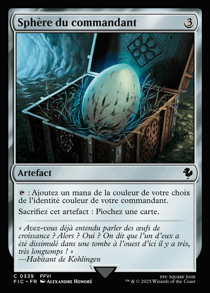 Sphère du commandant
