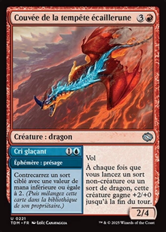 Couvée de la tempête écaillerune
