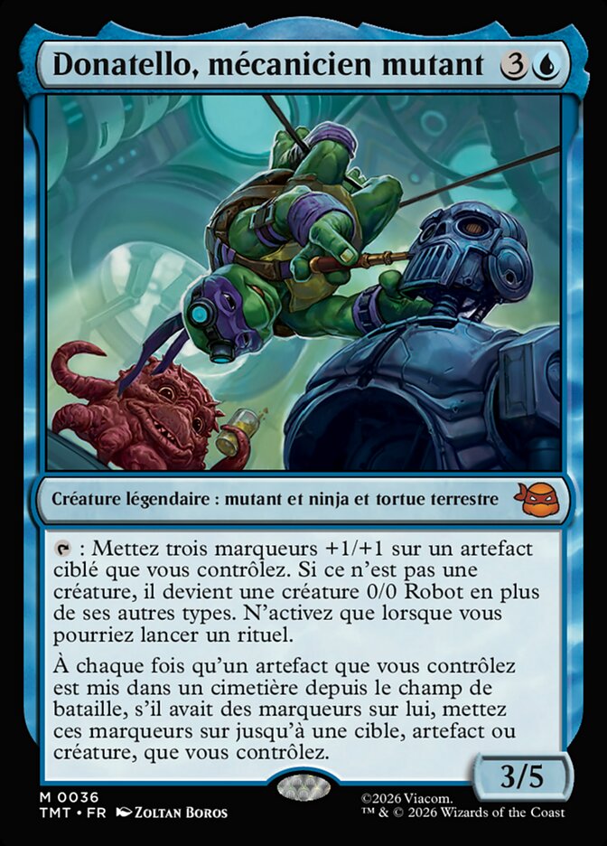 Donatello, mécanicien mutant