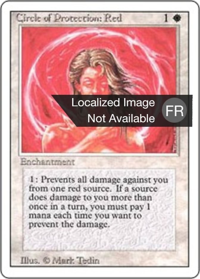 Cercle de protection : rouge