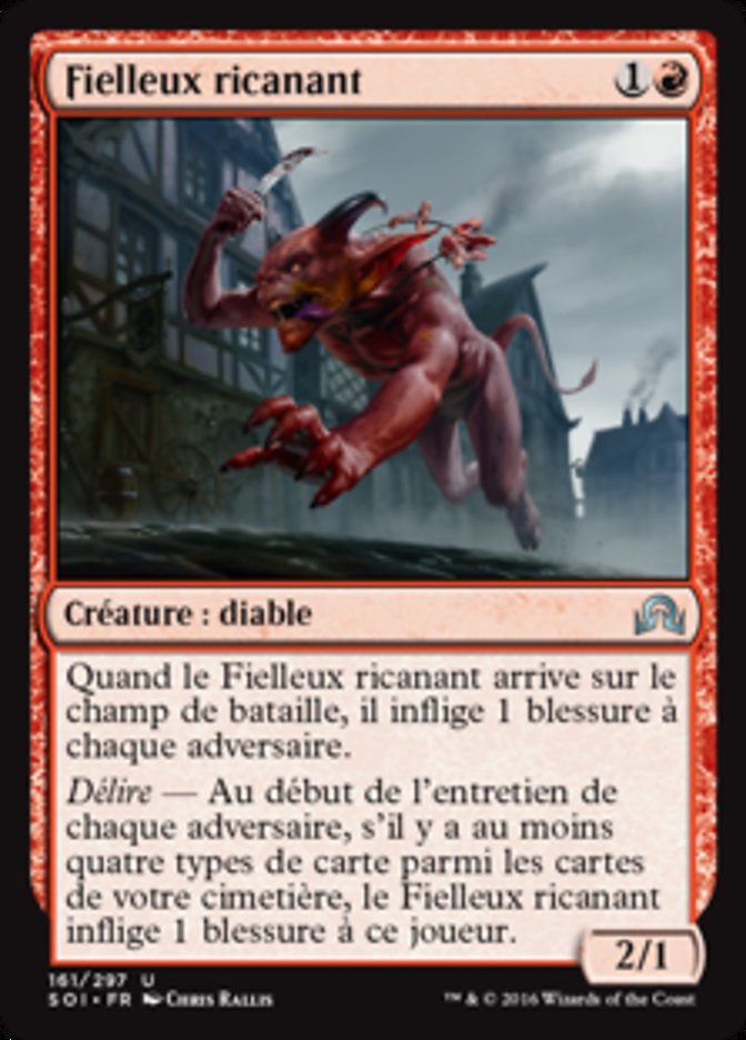 Fielleux ricanant