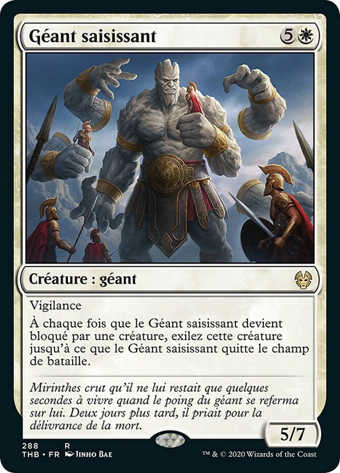 Géant saisissant