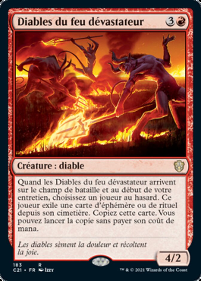 Diables du feu dévastateur
