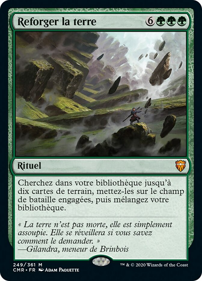 Reforger la terre