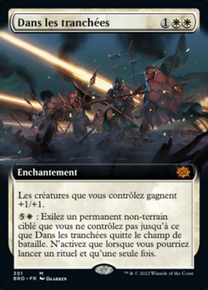 Dans les tranchées