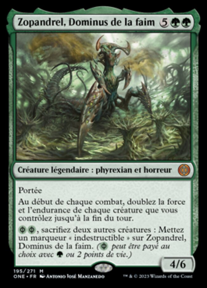 Zopandrel, Dominus de la faim