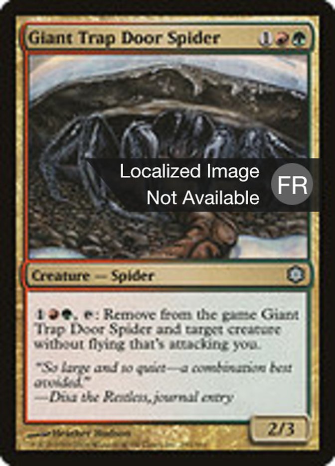 Araignée géante piégeuse