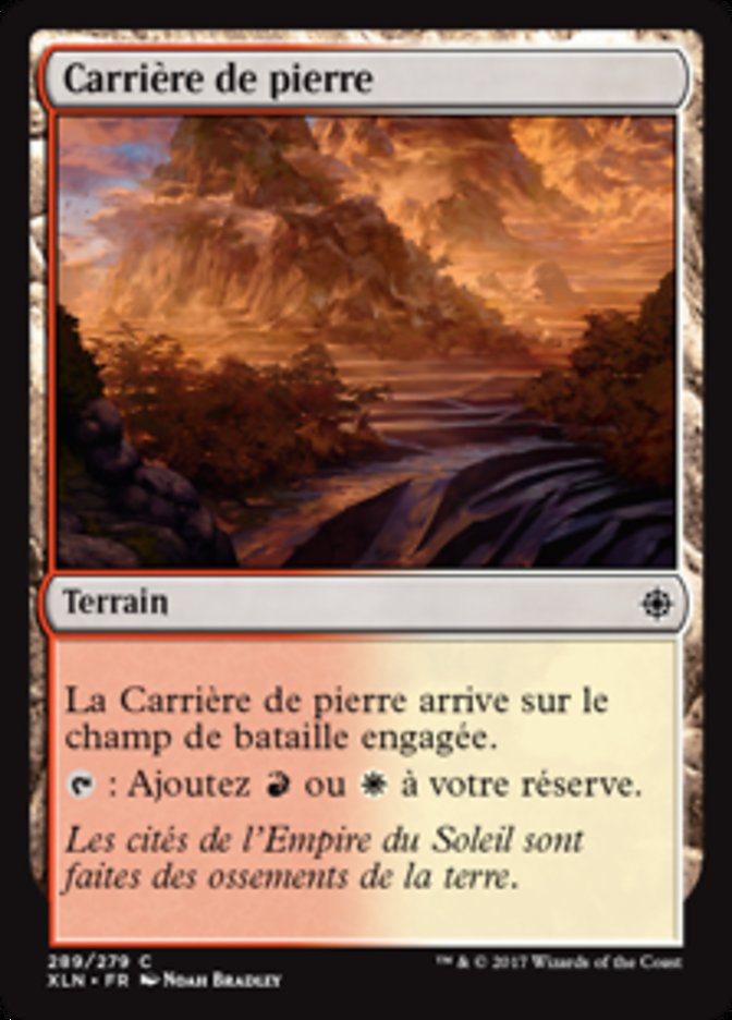 Carrière de pierre