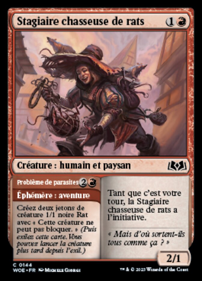 Stagiaire chasseuse de rats