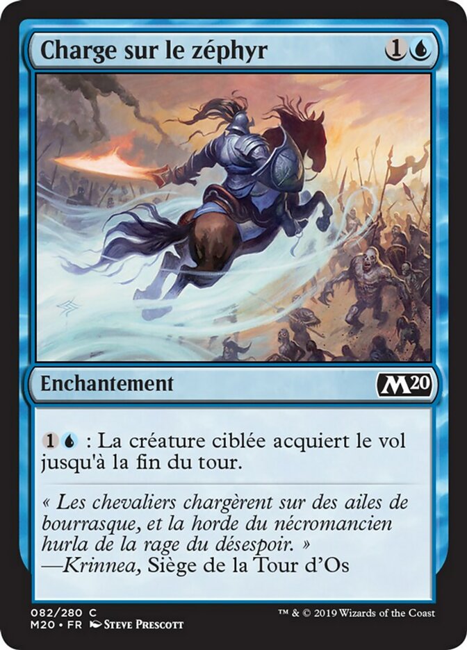 Charge sur le zéphyr