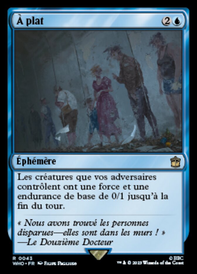 À plat