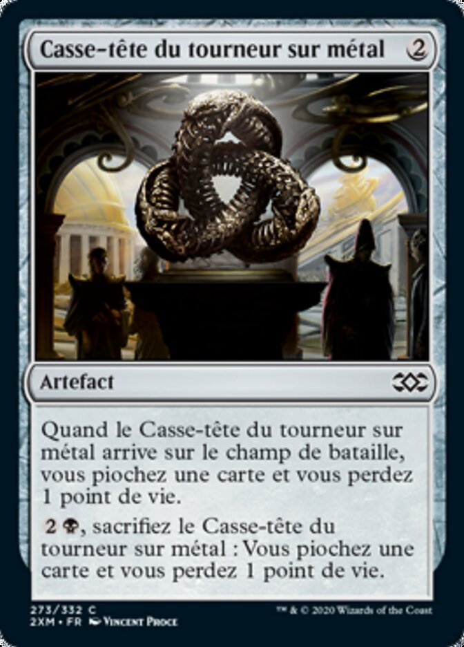 Casse-tête du tourneur sur métal