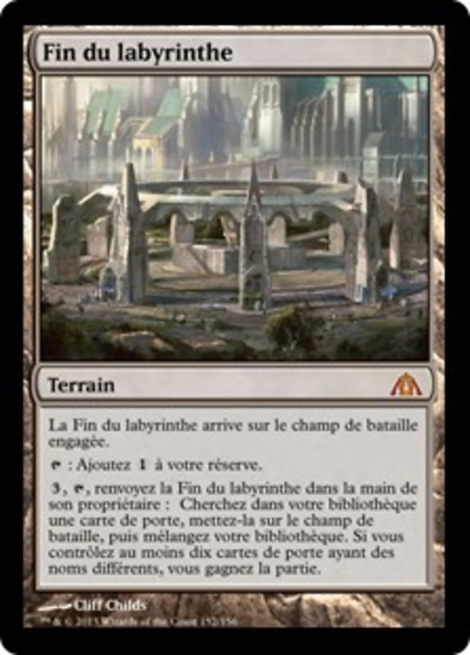 Fin du labyrinthe