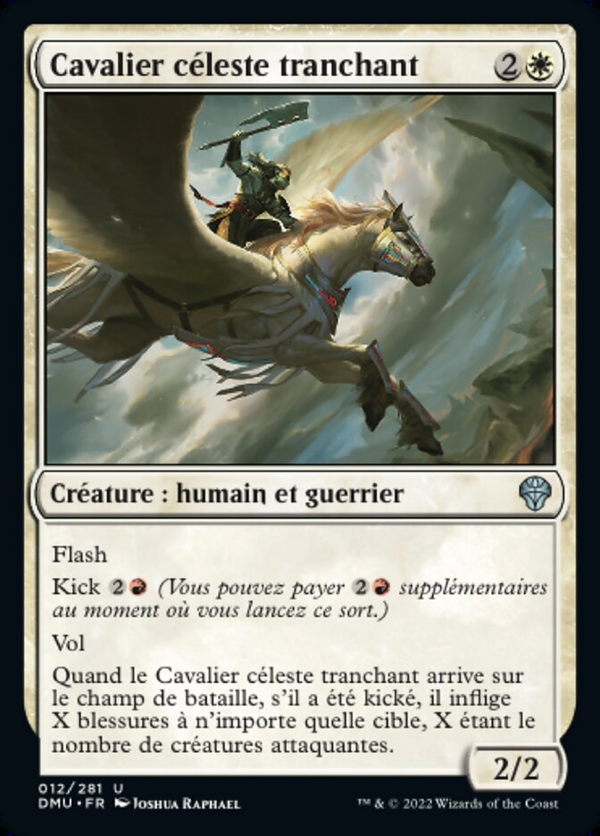 Cavalier céleste tranchant