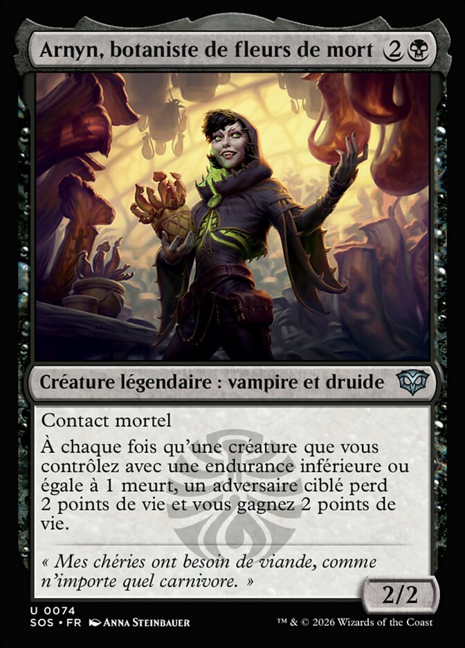 Arnyn, botaniste de fleurs de mort