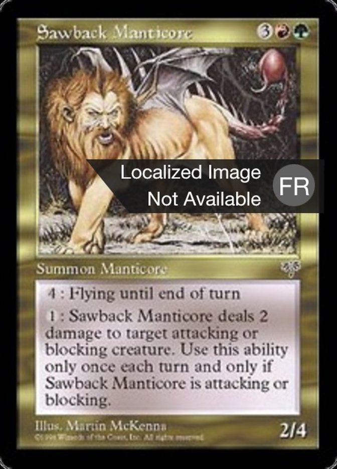 Manticore au dos crènelé