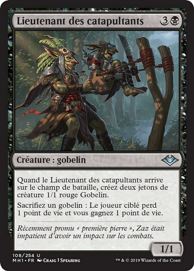 Lieutenant des catapultants