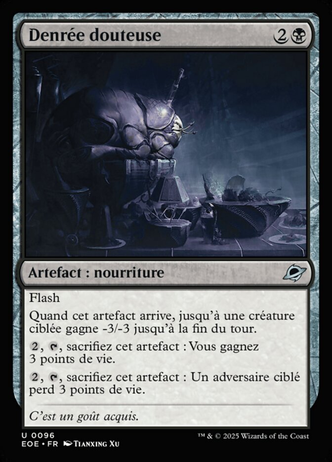 Denrée douteuse