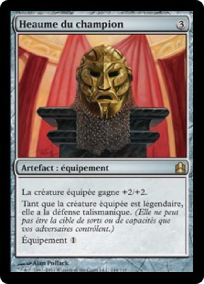Heaume du champion