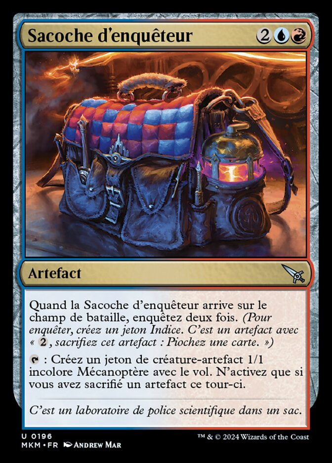 Sacoche d'enquêteur