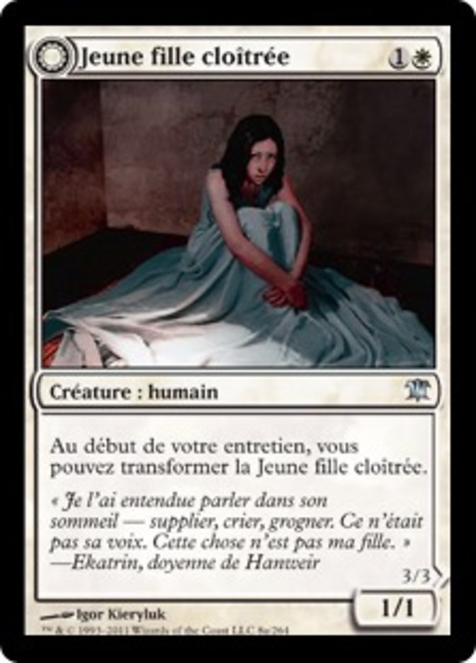 Jeune fille cloîtrée