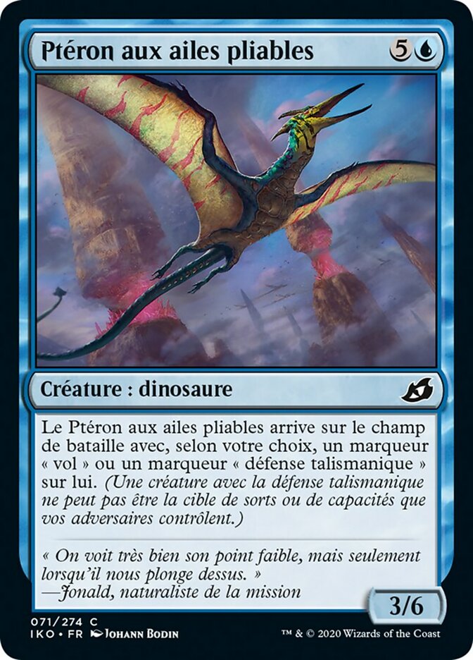 Ptéron aux ailes pliables
