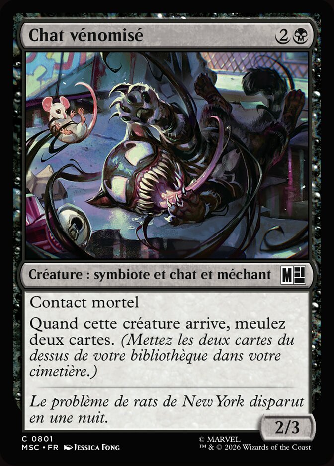 Chat vénomisé