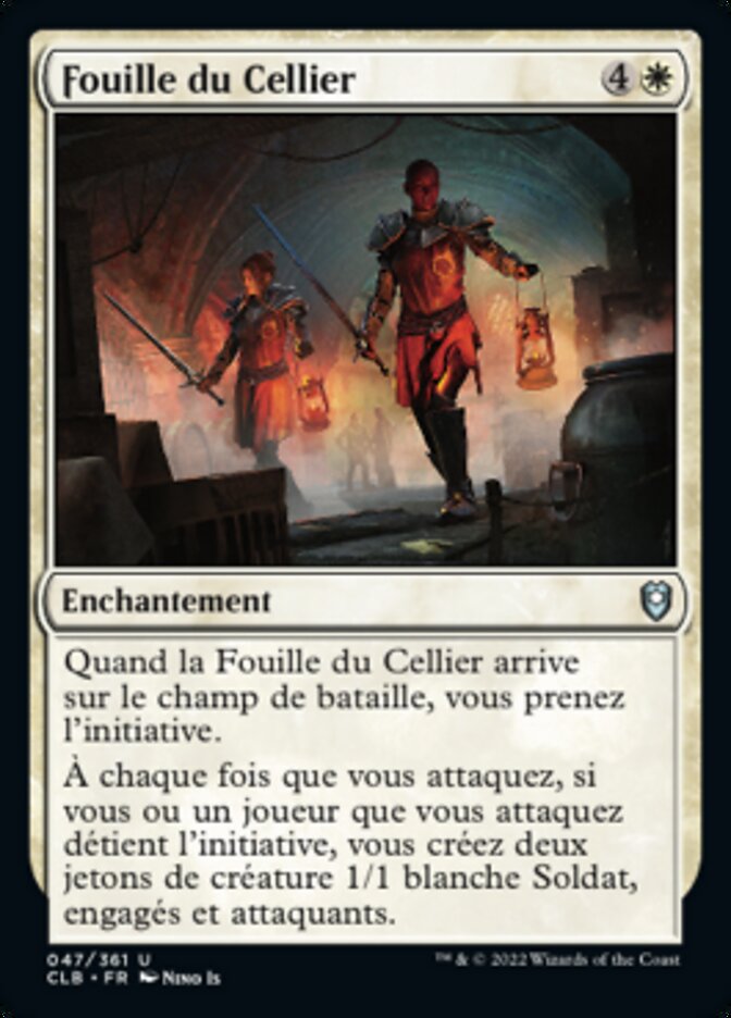 Fouille du Cellier