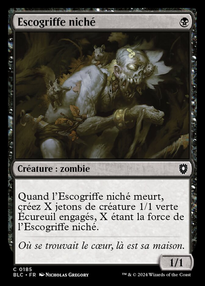 Escogriffe niché