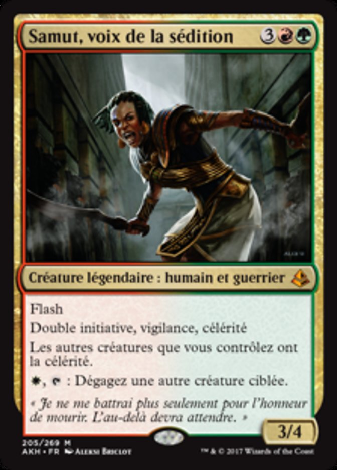 Samut, voix de la sédition