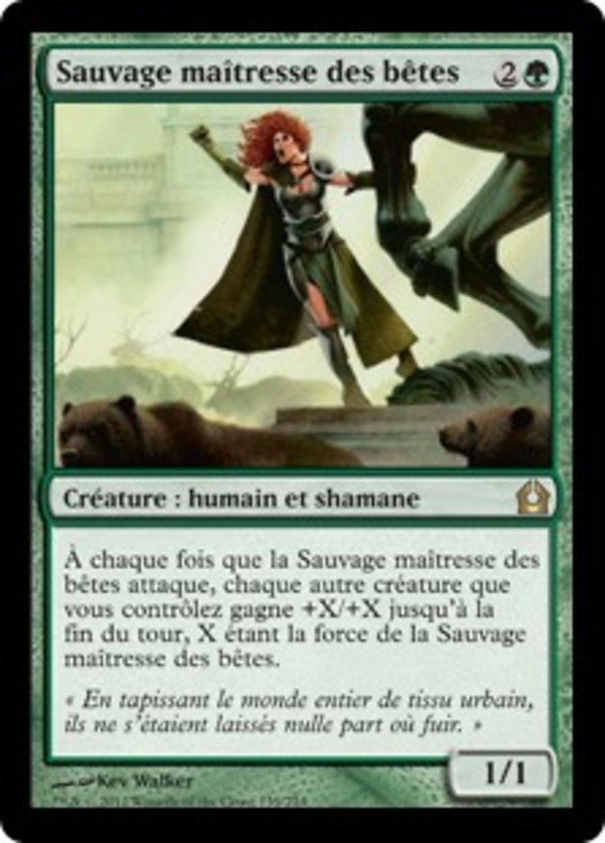 Sauvage maîtresse des bêtes