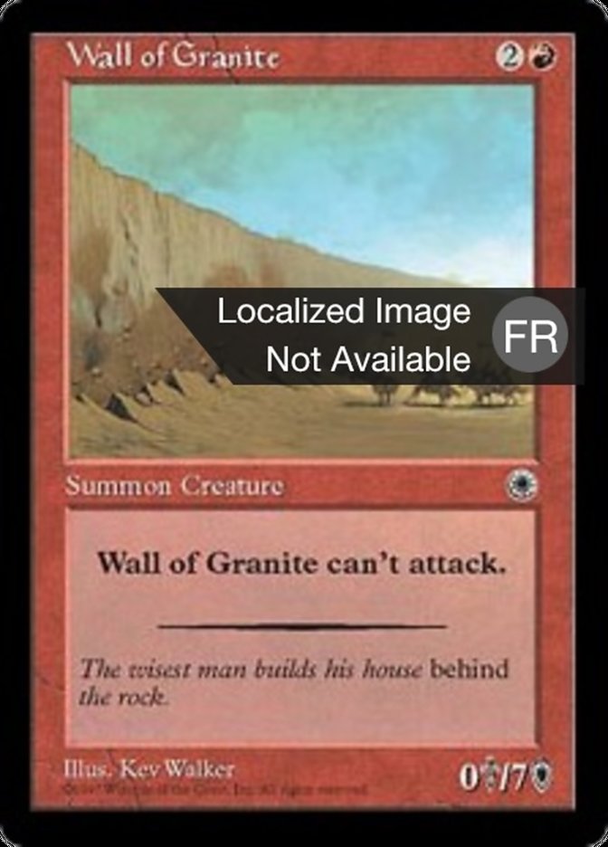 Mur de granit