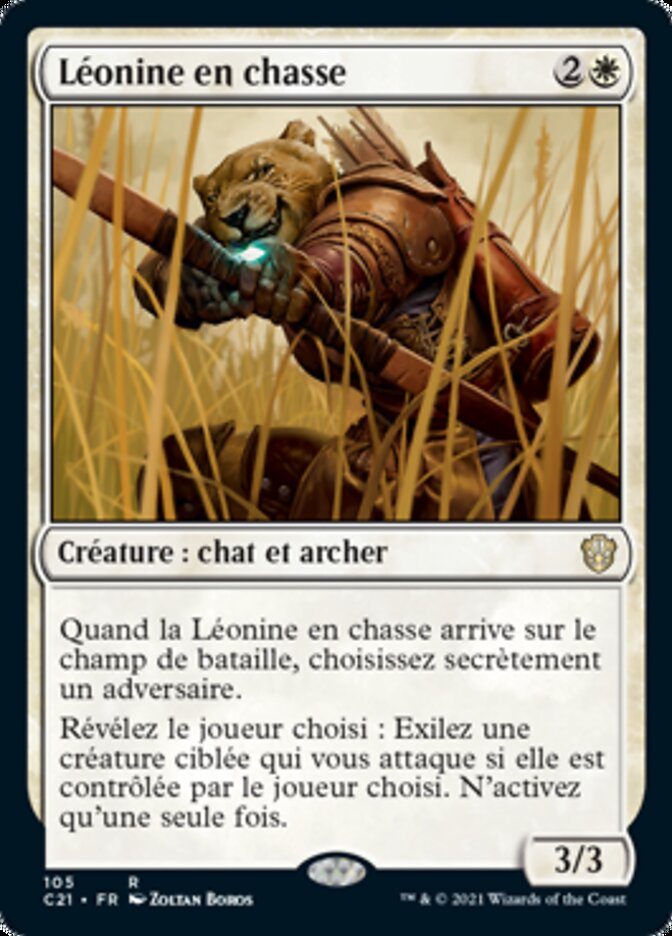 Léonine en chasse