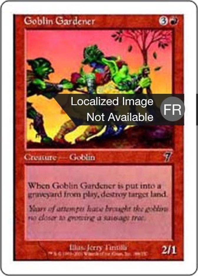Jardinier gobelin
