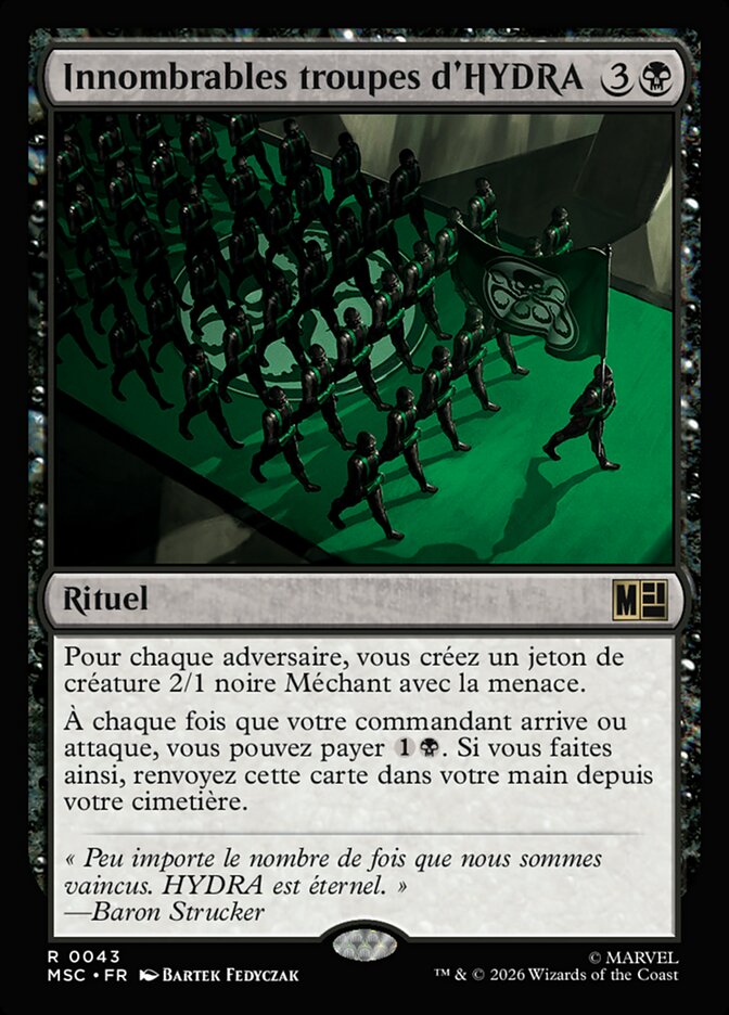 Innombrables troupes d'HYDRA