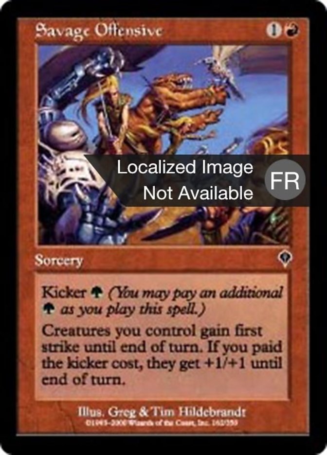 Offensive sauvage