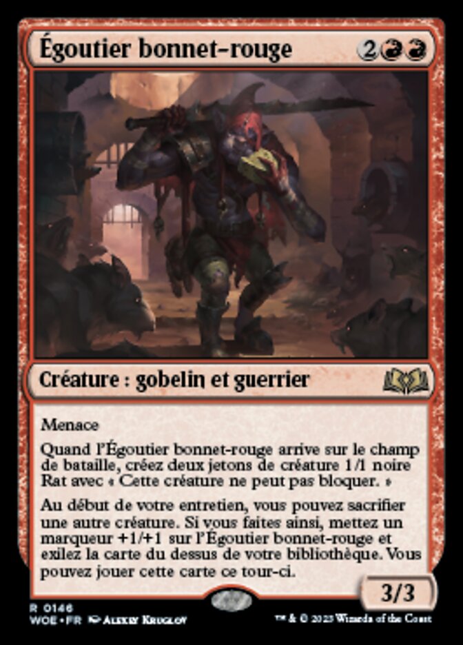 Égoutier bonnet-rouge