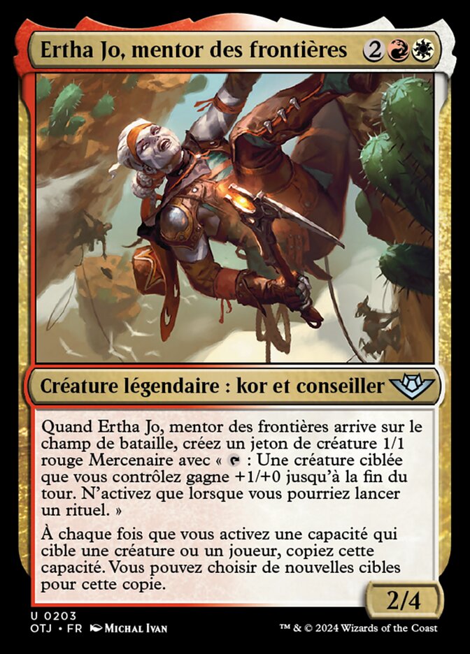 Ertha Jo, mentor des frontières