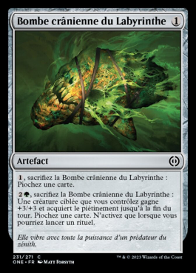 Bombe crânienne du Labyrinthe